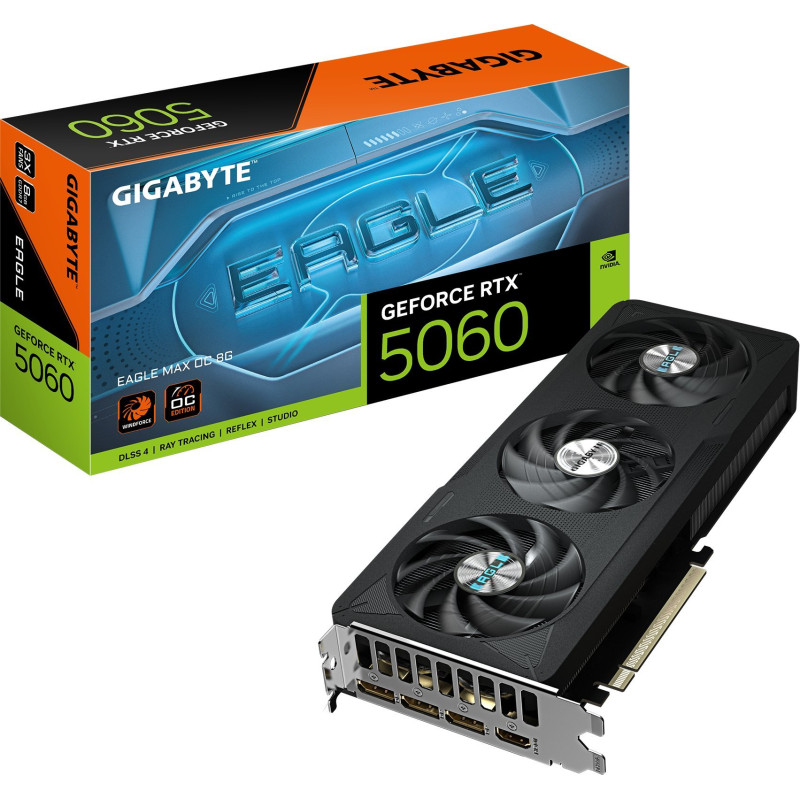 Scheda video nvidia gigabyte geforce rtx 5060 eagle max oc 8gb gddr7
