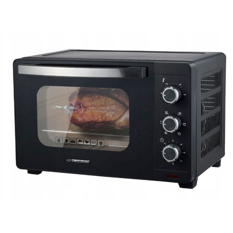 Mini forno esperanza napoli eko006n 25l 1600w nero [eko006n]