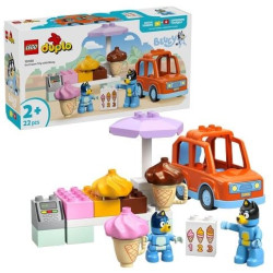 Gioco da costruzione lego duplo viaggio al gelato con bluey multicolore