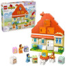 Gioco da costruzione lego duplo casa della famiglia bluey con gioco