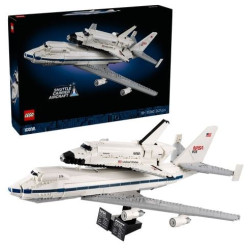 Gioco da costruzione lego icons aereo da trasporto navetta multicolore