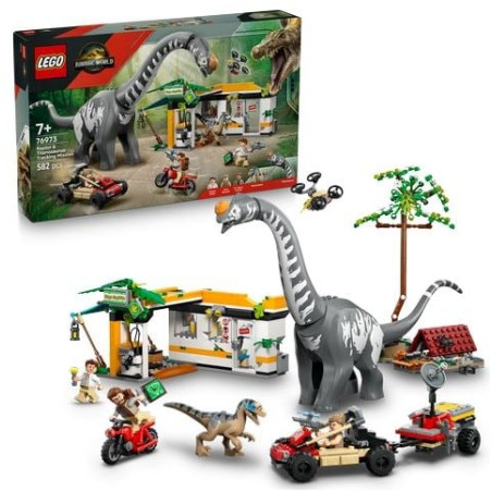 Gioco da costruzione lego jurassic world missione di tracciamento