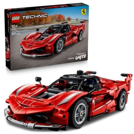 Gioco da costruzione lego technic ferrari fxx k rosso/nero 897pz