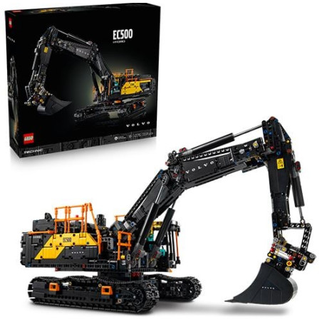 Gioco da costruzione lego technic escavatore ibrido volvo ec500 multicolore