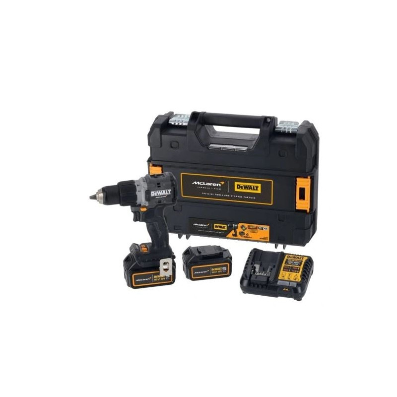 Trapano avvitatore dewalt dcd85mp2t a percussione 18v a batteria