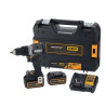 Trapano avvitatore dewalt dcd85mp2t a percussione 18v a batteria
