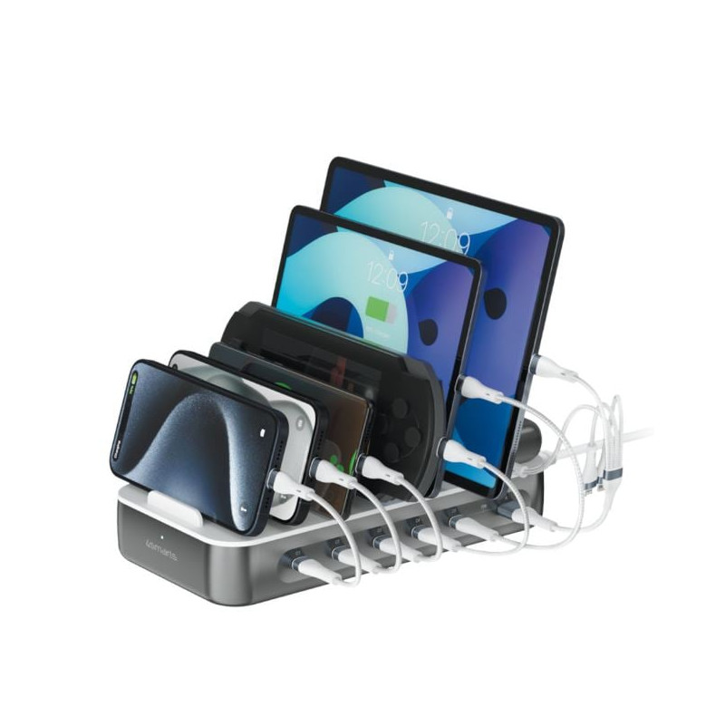 Stazione di ricarica 4smarts team 100w grigio [541277]
