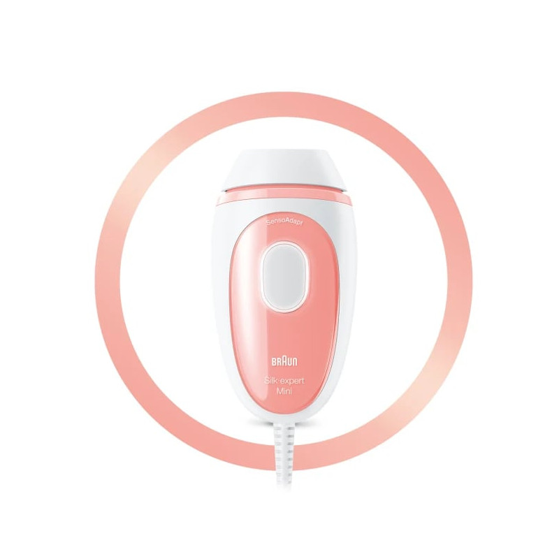 Epilatore braun silk-expert mini pl1000 ipl rosa/bianco [pl1000]