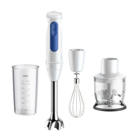Frullatore ad immersione braun multiquick 3 mq30202m 900w bianco/blu
