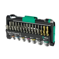 Set di punte cacciavite wera tool-check 1 nero/verde 38pz [05049050001]