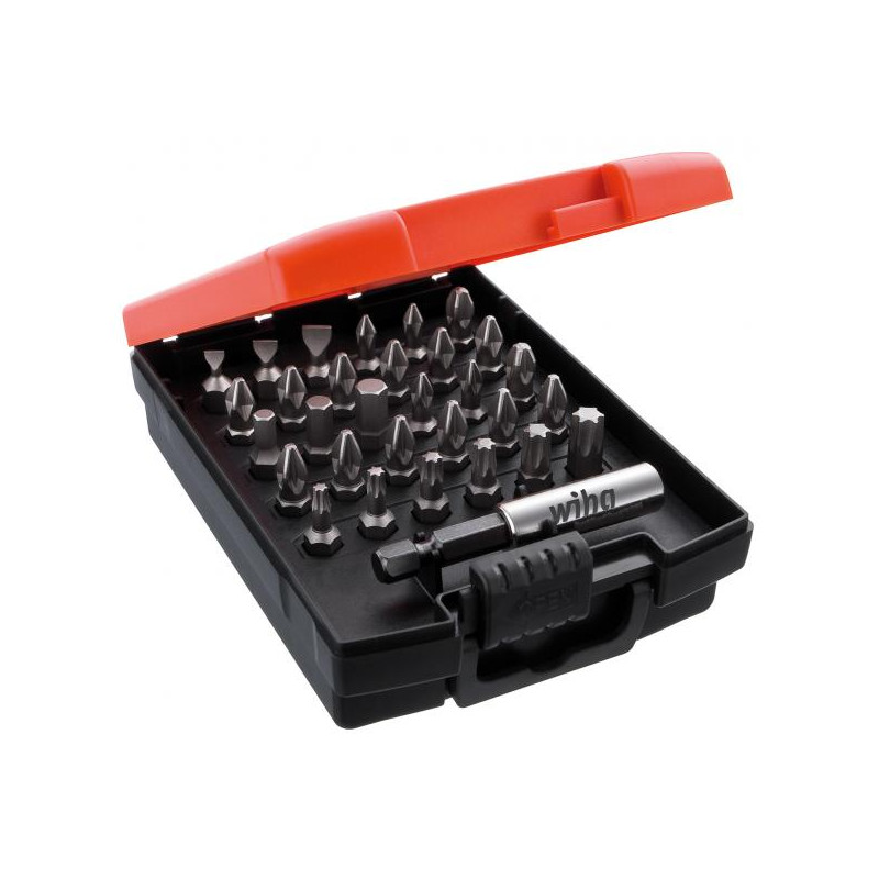 Set di punte wiha standard 25mm 1/4'' nero 31pz [26252]