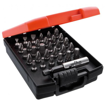 Set di punte wiha standard 25mm 1/4'' nero 31pz [26252]