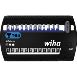 Set di punte wiha xlselector t 50mm nero/blu 13pz [41831]