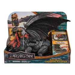 Figurine spinmaster dragon red death 28cm nero 2pz [6072650]