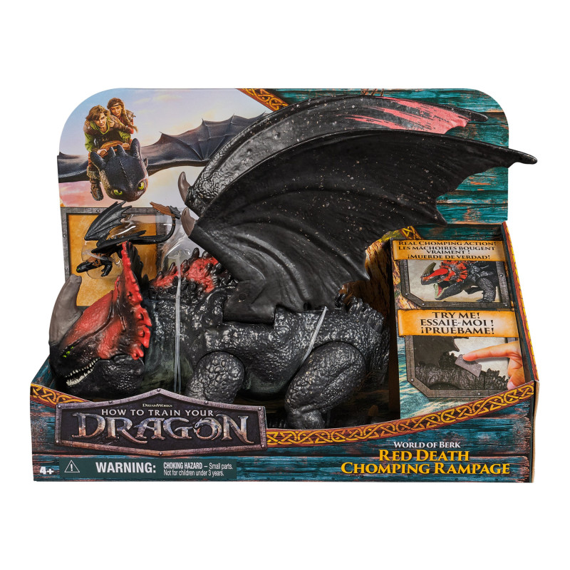 Figurine spinmaster dragon red death 28cm nero 2pz [6072650]