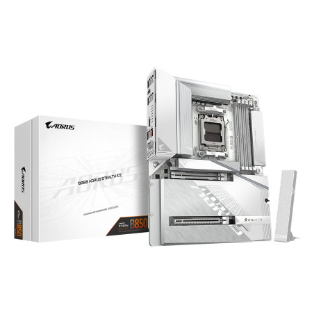 Scheda madre amd gigabyte b850 aorus stealth ice am5 atx 4x ddr5