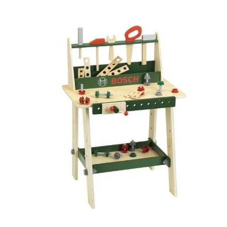 set da gioco theo klein bosch banco da lavoro + accessori multicolore