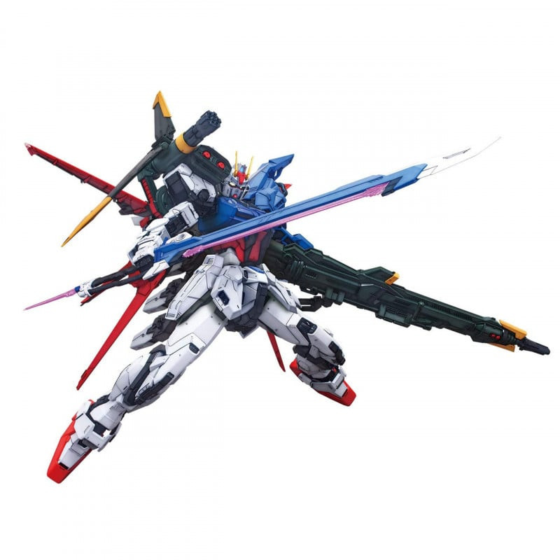 Kit modello bandai gunpla perfect strike gundam pg 1/60 30cm multicolore
