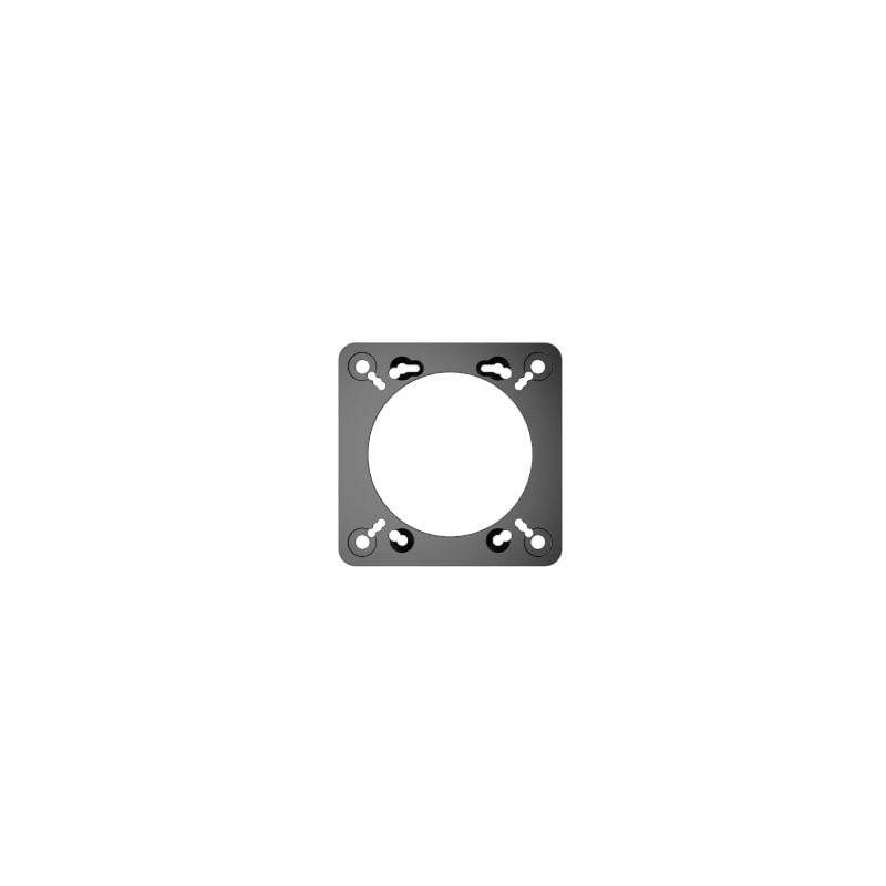 Piastra adattatrice moza racing argento