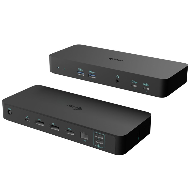 Docking station i-tec c31intgtri4kdocpdit per 3 monitor usb nero
