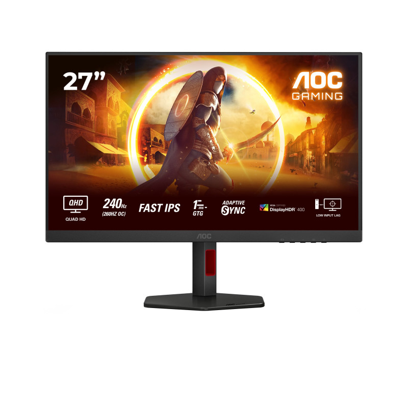 Monitor led 27'' aoc gaming q27g4zr quad hd 2560x1440p/1ms/classe