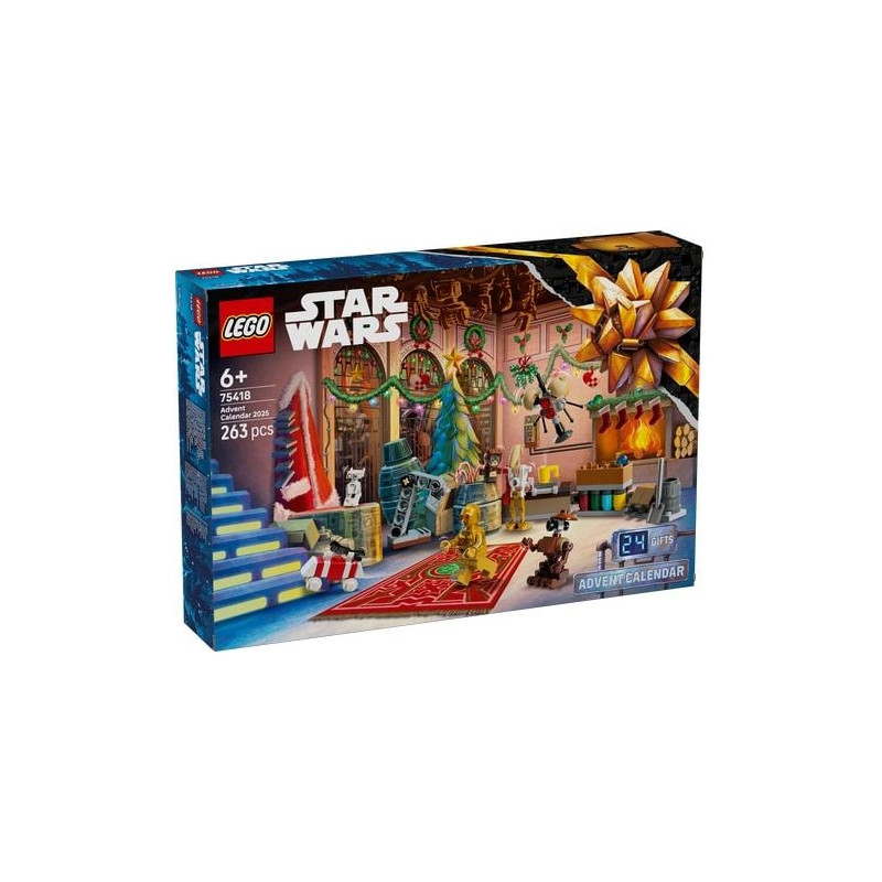 Calendario dell'avvento lego star wars 2025 multicolore 263pz