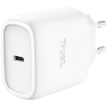 Caricabatteria trust maxo 45w usb-c gan bianco [25522]