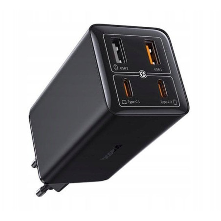 Alimentatore da rete baseus gan6 pro 100w nero [p10162705112-00]