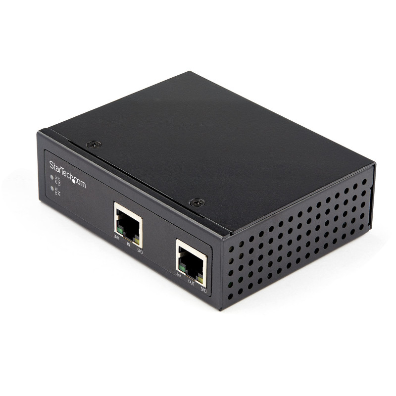Ripetitore/extender startech.com gigabit poe nero [poeext1g60w]