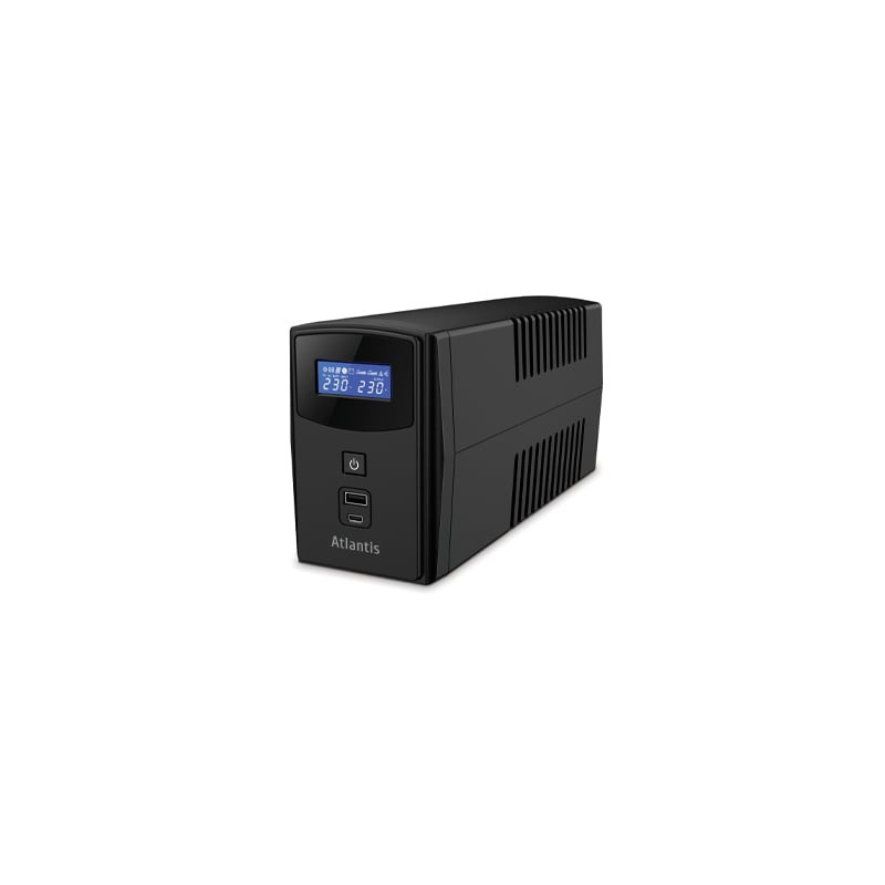 Gruppo di continuita' atlantis ups 1000va/600w 12v nero [a03-s1000p]