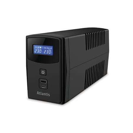 Gruppo di continuita' atlantis ups 1000va/600w 12v nero [a03-s1000p]