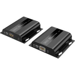 Kit di extender ip digitus in fibra hdmi 4k/60hz 120/200m nero [ds-55351]