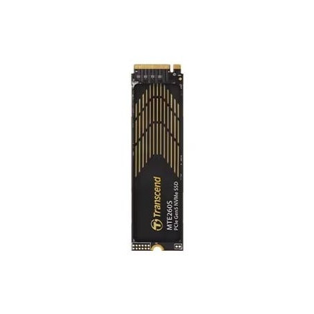 Ssd 1tb transcend mte260s m.2 pcie 5.0 x4 nero/oro [ts1tmte260s]