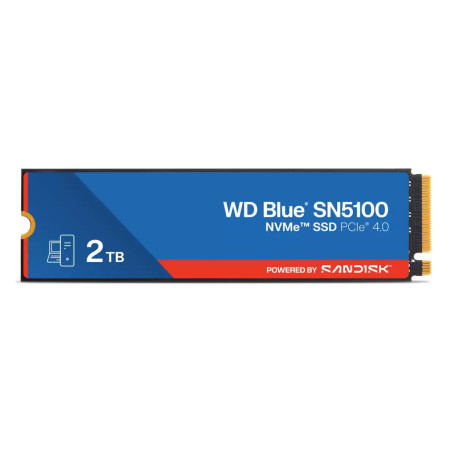 Ssd 2tb western digital blue sn5100 m.2 pcie 4.0 blu/nero [wds200t5b0e]