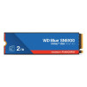 Ssd 2tb western digital blue sn5100 m.2 pcie 4.0 blu/nero [wds200t5b0e]