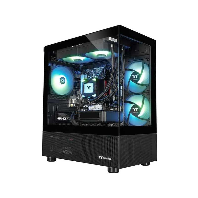 Pc da gaming thermaltake ftw v170a 5060ti amd ryzen 7-8700f/32gb/1tb