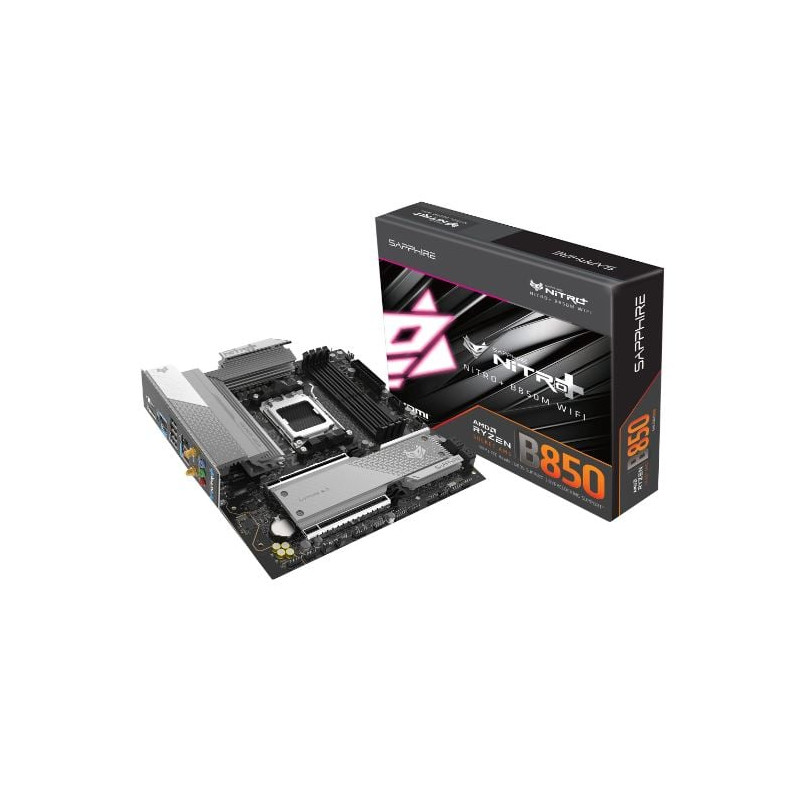 Scheda madre amd sapphire nitro+ b850m wifi am5 micro-atx 4x