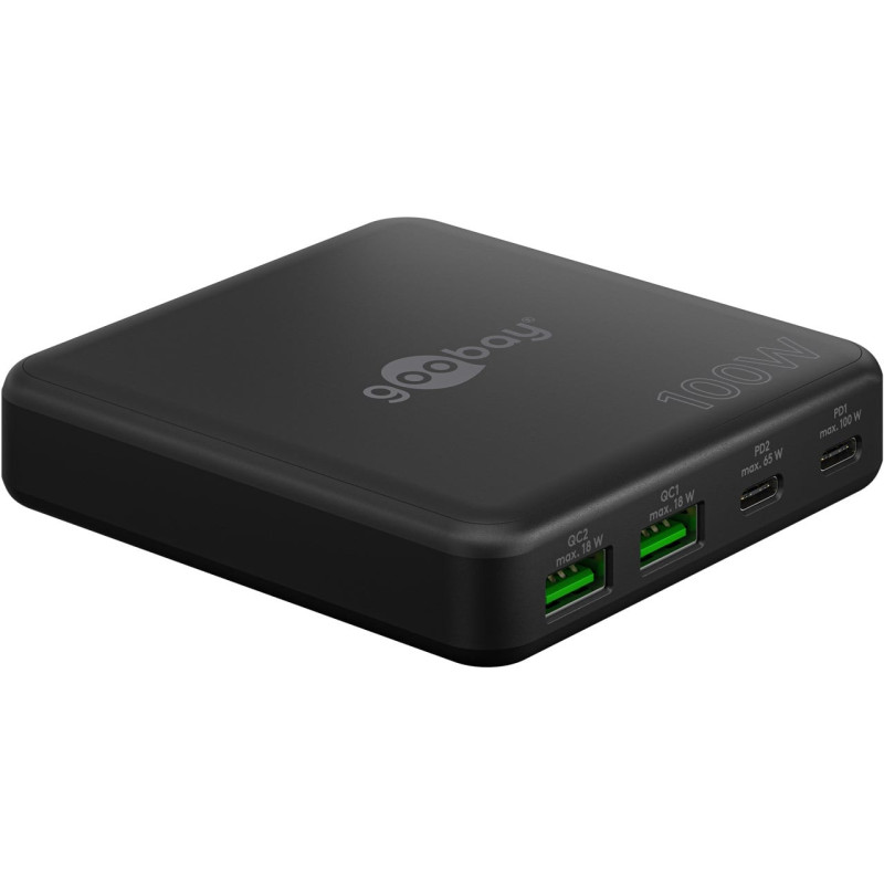 Caricabatterie da tavolo goobay 70764 multiporta 2x usb-c pd