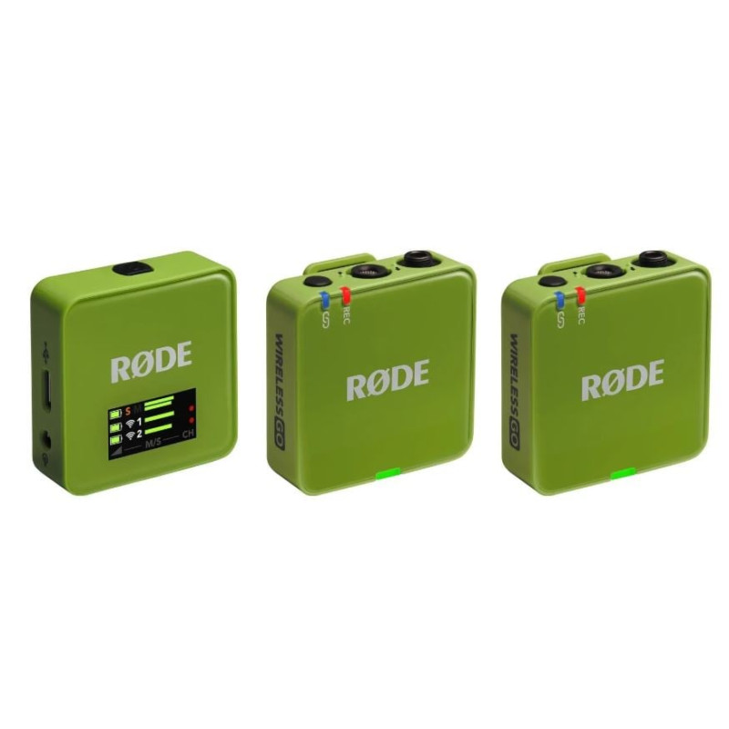 Sistema microfono rode wireless go iii 2.4ghz verde [iii-g]