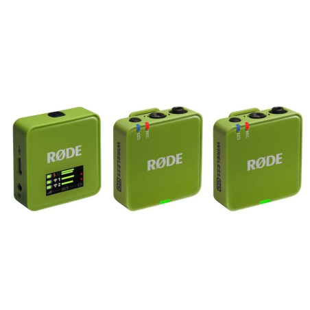 Sistema microfono rode wireless go iii 2.4ghz verde [iii-g]