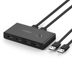 Switch condivisione ugreen usb 2.0 nero [57376]