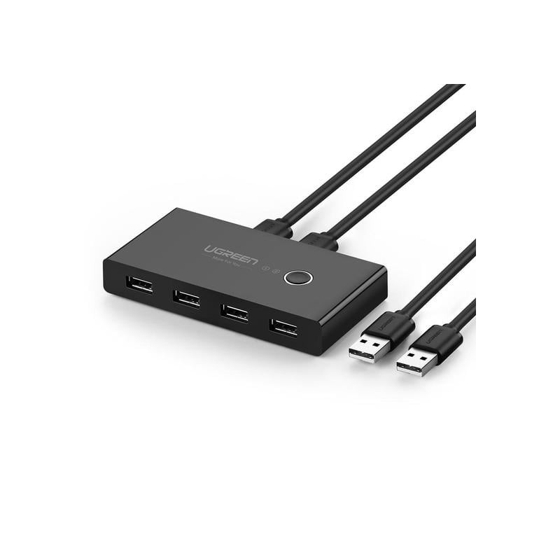 Switch condivisione ugreen usb 2.0 nero [57376]