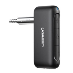 Adattatore audio ugreen cm276 bluetooth/mini jack per auto nero [60911]
