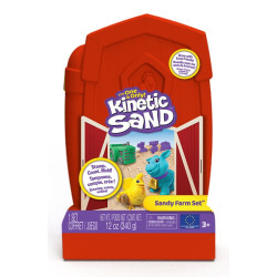 Set creativo spinmaster kinetic sand sandy farm set sabbia da gioco