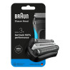 Testina per rasatura braun serie 3 combo pack 32b nero/acciaio inox