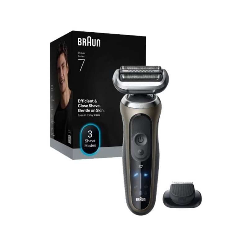 Rasoio elettrico braun serie 7 72-c1200s grigio/nero [8700216645300]