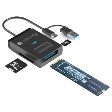 Adattatore usb techly iadap usb32-ssdtf da usb-a/usb-c