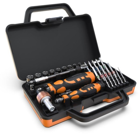 Kit valigetta techly i-tool-sc31 set cacciavite/bussole/punte