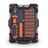 Kit valigetta techly i-tool-sc48ty set cacciavite/punte nero/arancione