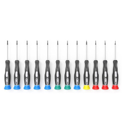 Set cacciaviti di precisione techly nero 12pz